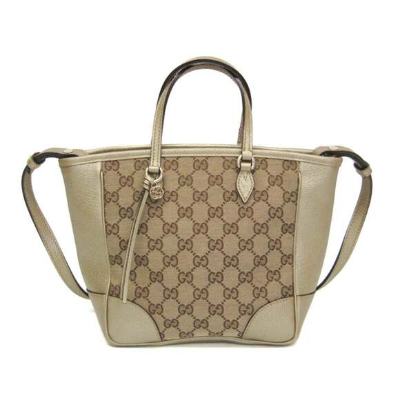 GUCCI Authentic Cream Leather Shoulder Bag